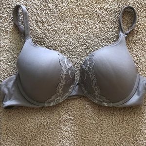 Victoria Secret light gray, lightly padded bra